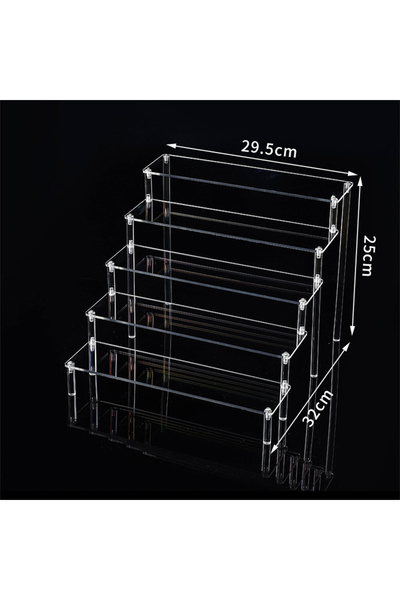 Choice4 5 floor 30cm 1-5Tier Acrylic Display Stand Durable Display Rack For C...