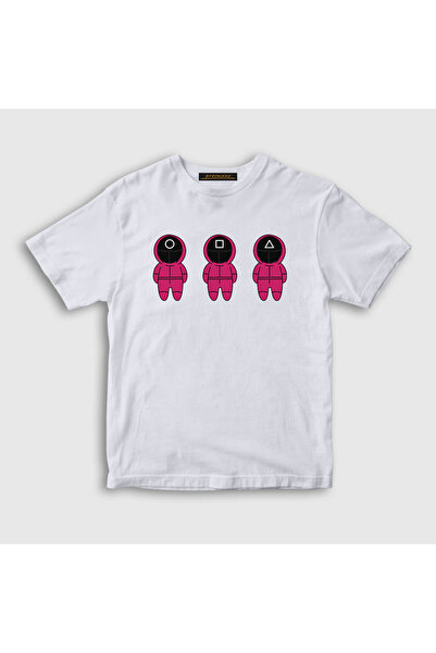 Presmono Unisex dečje bele kacige V2 igra Squid T-shirt 260598tt