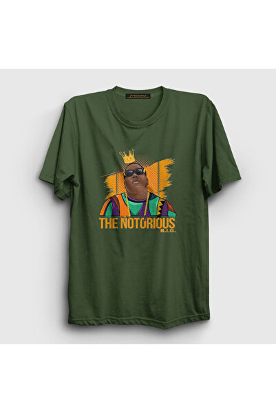 Presmono Unisex kaki kralj The Notorious Bıg T-shirt 40795tt