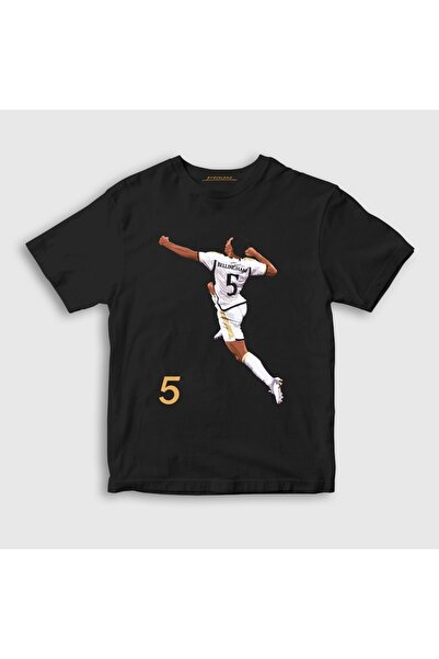 Presmono Tricou de fotbal negru Jude Bellingham pentru copii unisex 615315tt