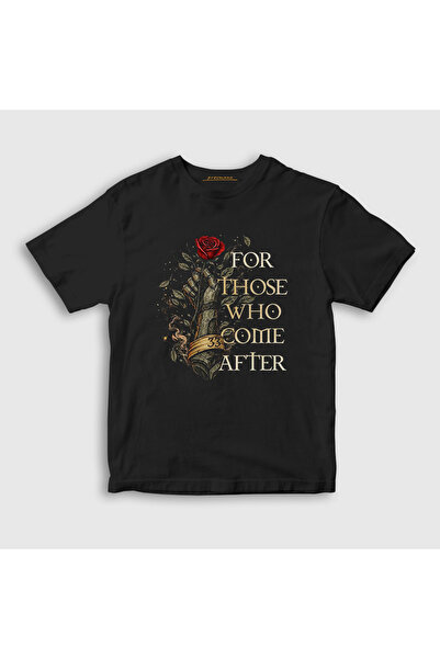 Presmono Unisex Kids Black Rose Clair Obscur Expedition 33 T-Shirt 604302Tt