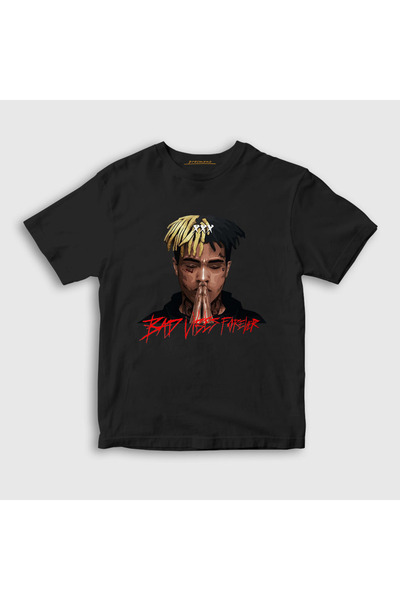 Presmono Unisex Kids Black Forever Xxxtentacion T-Shirt 47799Tt