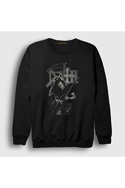 Presmono Unisex Black Chuck Schuldiner Death Sweatshirt 137808tt