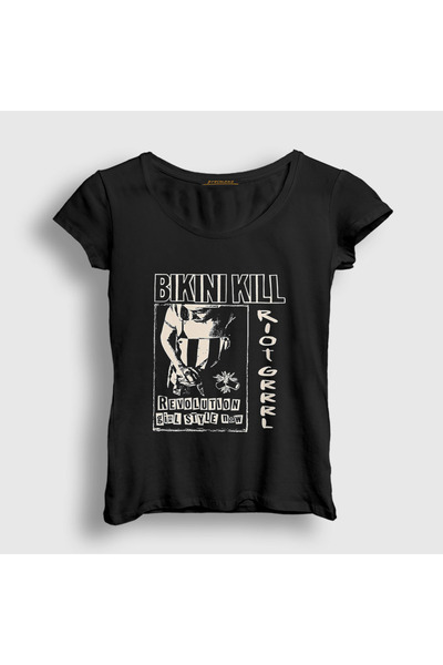Presmono Ženski crni revolucionarni bikini u devojčinom stilu V2 Kill T-shirt...