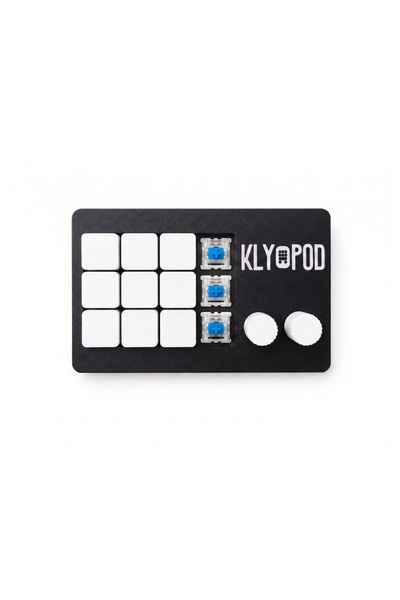 KLYPOD Macropad MP12 12 Makro Tuş 2 Döndürebilir Tuş OBS,Twitch,Kick