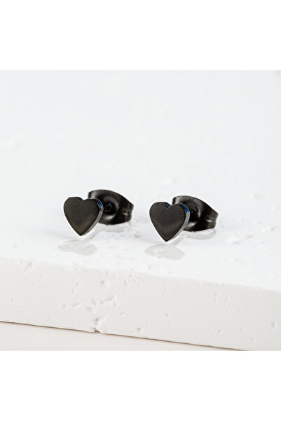 Choice Black Gun Plated 1 Pair Stainless steel Earrings Trend Korean Sweet He...