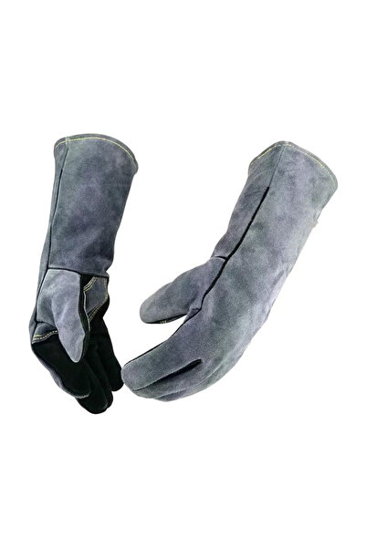 Choice Black gray 16Inch Welding Gloves, Tig/Mig Welding Glove, BBQ Oven Glov...