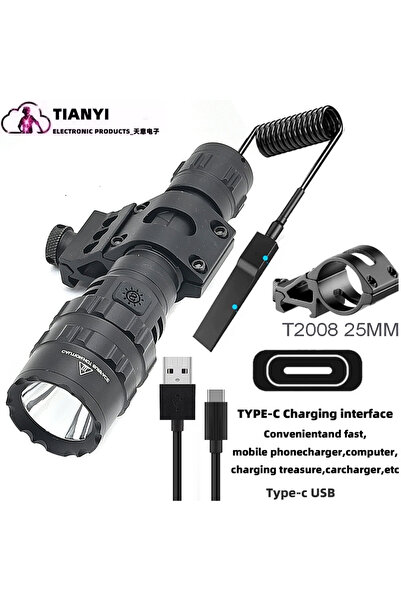 Choice 18650 Lithium Battery Fixed focus black B NO IN BATTERY Tactical Flash...