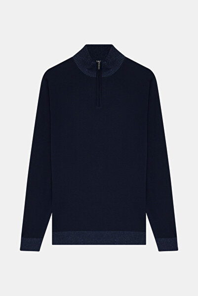 W Collection LACİVERT UZUN KOLLU KAZAK