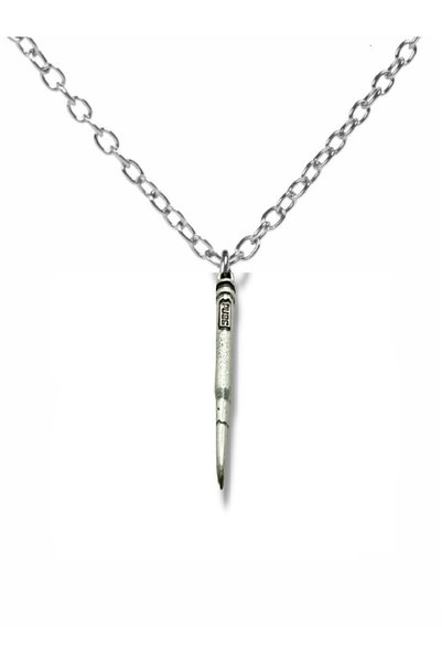 Herşey Nota Unisex Necklace with Bullet Figure – 60 cm Zinc Plated Power and ...