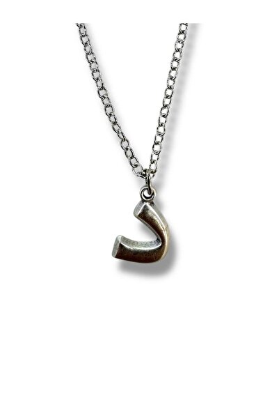 Herşey Nota Arabic Dal (د) Letter Necklace – 60 cm Zamak Plated Meaningful Wo...