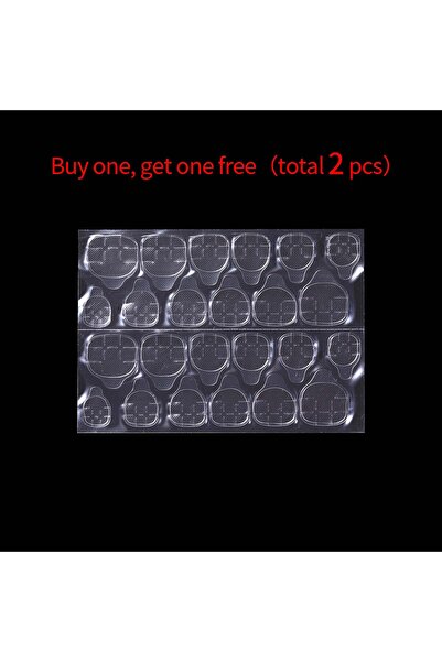 Choice Light Pink-2PCS Diy Double Sided Stickers Jelly Transparent Nail Glue ...