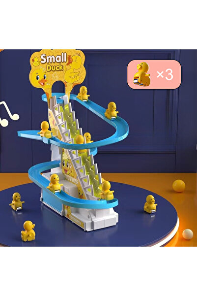 Choice4 3 ducks Ducklings Climbing Baby Toys Electric Duck Track Slide Toys B...