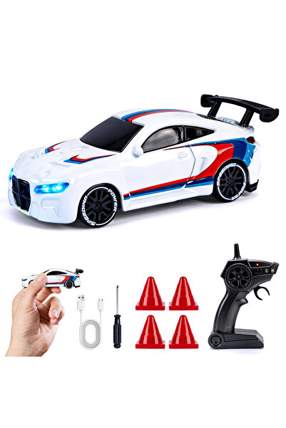 Choice4 سيارة تحكم عن بعد عالية السرعة 1180AWT بمقياس 1/64 مع إضاءة، نظام تحك...
