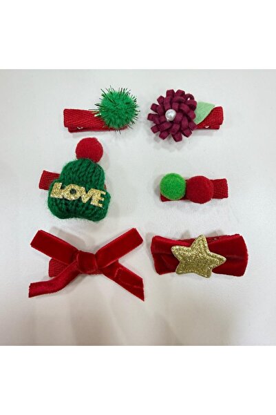 Nes 6-piece new year's hair clip set