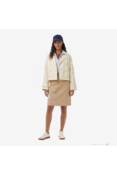 Lacoste Kadın Straight Fit Bej Etek