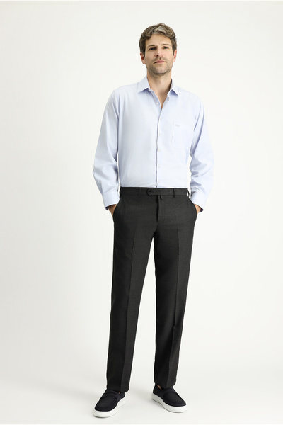 Kiğılı 6 Drop Regular Fit Standart Kesim Yünlü Klasik Kumaş Pantolon