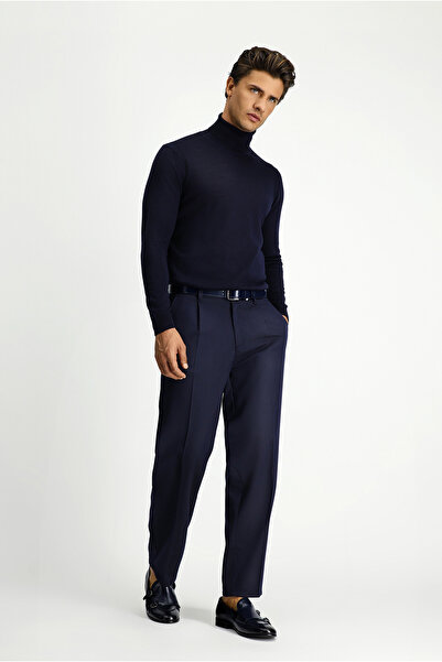 Kiğılı Straight Relaxed Fit Lycra Belt Elastic Detail Chino/Canvas Sports Pants