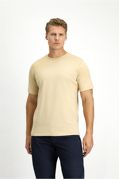 Kiğılı Crew Neck Slim Fit 100% Cotton T-Shirt