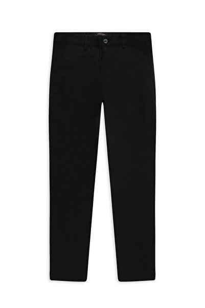 Abdullah Kiğılı Regular Fit Standard Cut Patterned Lycra Canvas / Chino Trousers