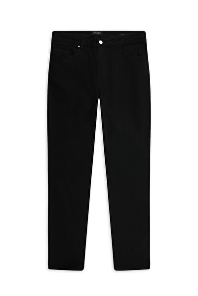 Abdullah Kiğılı Pantaloni din Lycra Canvas / Chino cu croială standard
