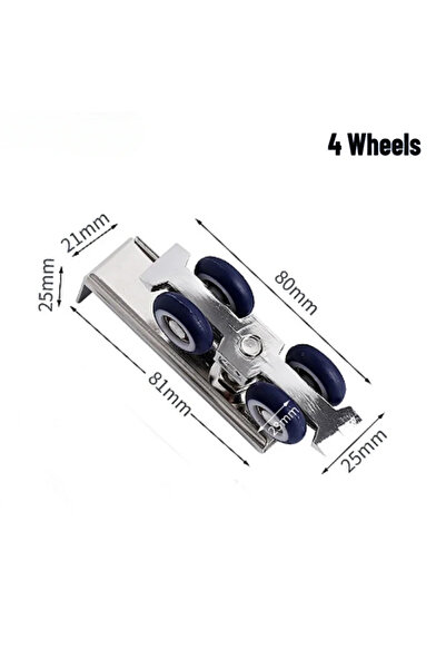 Choice1 4 Wheels 1PCS Sliding Door Roller Hanging Pulley Rail Track for Home ...