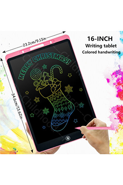 choice2 B16 inch pink 6.5/8.5/10/12/16-Inch LCD Drawing Tablet,Handwriting Pa...