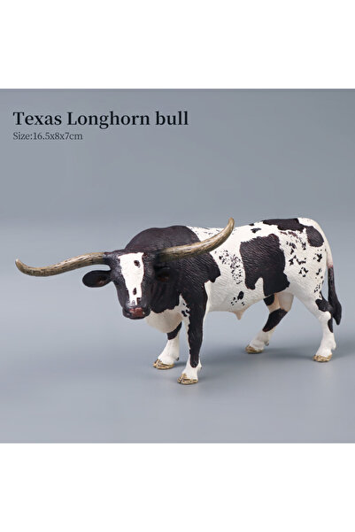 Choice3 Texas Longhorn bull Simulation Farm Animal Models - Bull Milk Cow Pou...
