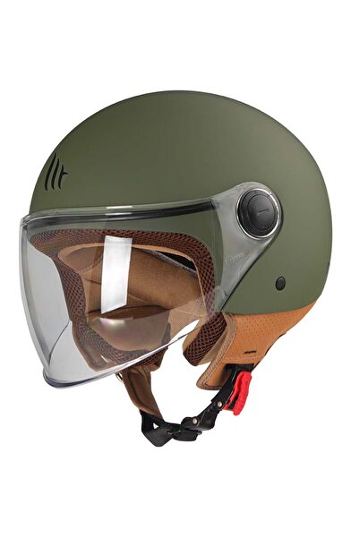 MT Kask OF501B Jet Street S Solıd Matt Green