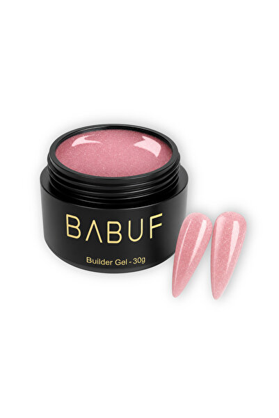 BABUF Gel construcție reflectiv autonivelant Blush Pink Sparkle, 30g