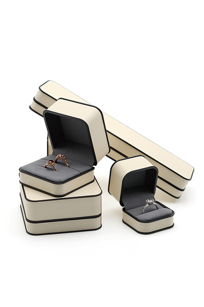 Choice Beige double Ring box Ring Box, Earring Box, Diamond Ring Box, High-En...