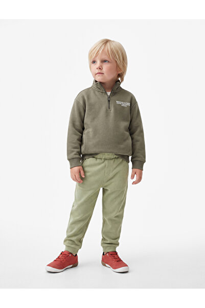 Koton Cotton Sweatpants with Pocket Detail and Elastic Waistband