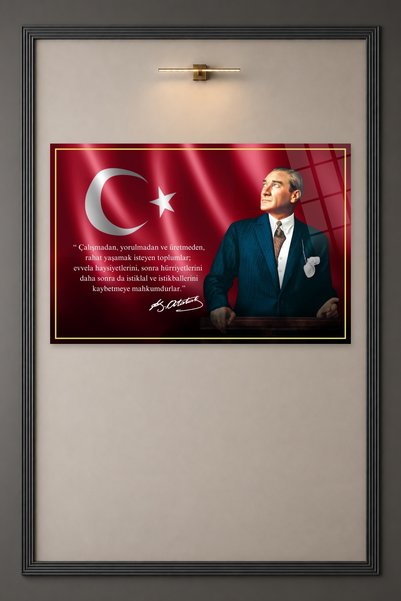 HMDS CONCEPT Pictură Mustafa Kemal Atatürk, Pictură pe sticlă HMDS0283