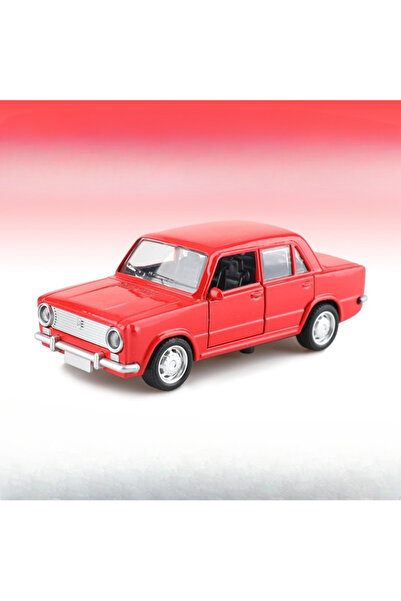 choice2 Red Lada 1:36 Alloy pull-back double door Lada car model children's b...