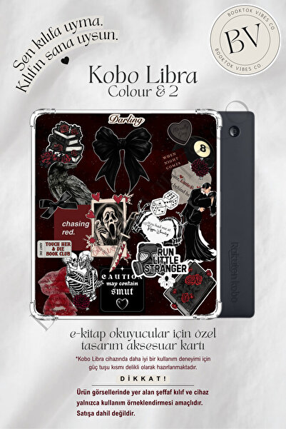 BookTok Vibes Co. Gothic Romance Temalı Insert - Kindle ve Kobo E-Kitap Okuyu...