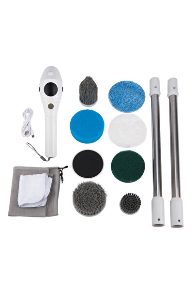 Choice1 White Electric Cleaning Brush 8 in 1 Multifunctional Household Wirele...