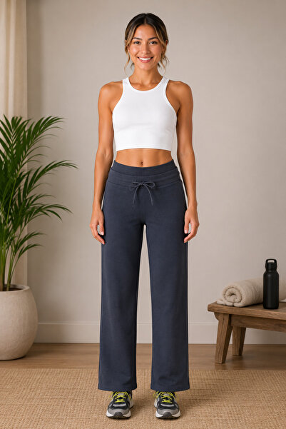 Sortie Women's Regular Length Anthracite Color Sweatpants with Pockets and El...