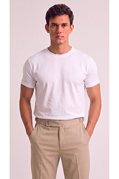 Generic Brand Tricou simplu pentru bărbați, cu croială relaxată, decolteu tip...
