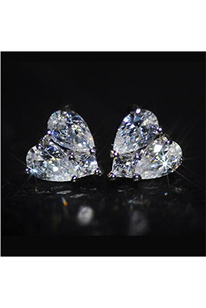 Choice E1153 Huitan New Trendy Heart Stud Earrings for Bridal Wedding Engagem...