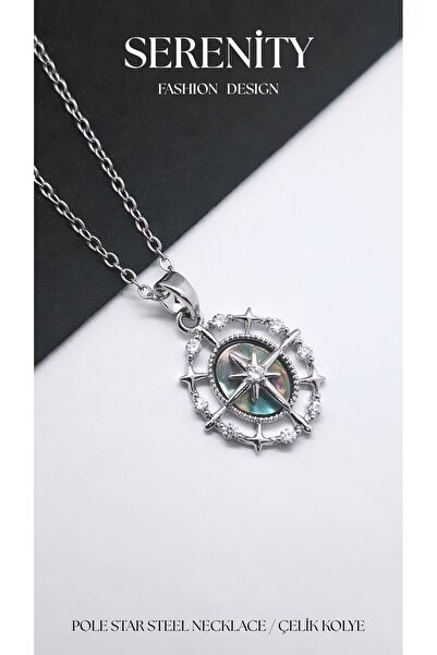 Serenity North Star Figure Steel Necklace