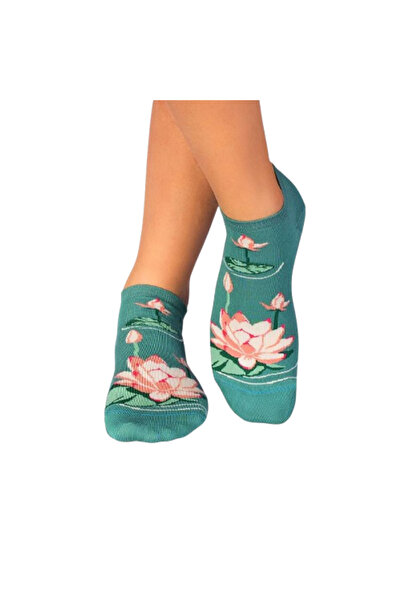 Pirin Hill Τυρκουάζ κάλτσες αστραγάλου με λωτό και μπαμπού