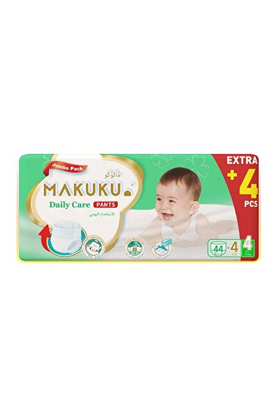 MAKUKU Daily Care Pants Diapers Jumbo Pack - Size 4 (9-14kg) | 7-11 months
