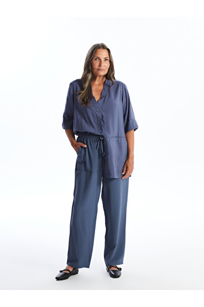 LC Waikiki Elasticated Waist Relaxed Fit Women's Trousers