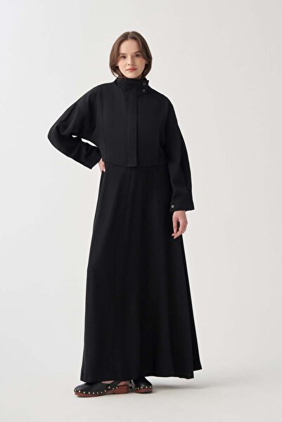 ALLDAY Μαύρο στυλάτο μπουφάν με φερμουάρ και επένδυση