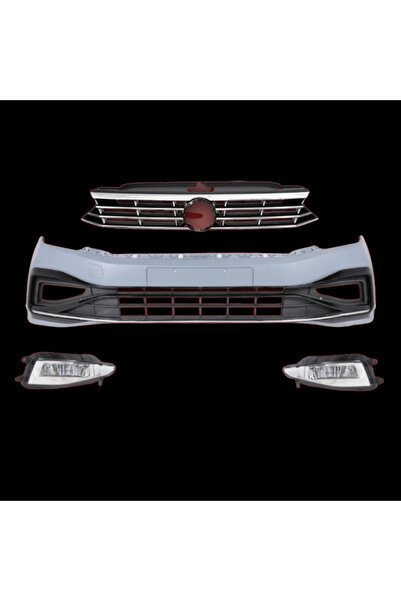 Wisco Volkswagen Passat B8.5 R-Lıne 20- (14-18 Passat B8 İçin) Tampon Seti Ön...