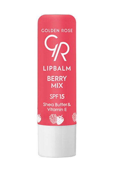 Golden Rose Lip Balm - 09 Berry Mix Spf 15 - Lip Moisturizer Strawberry & Ras...