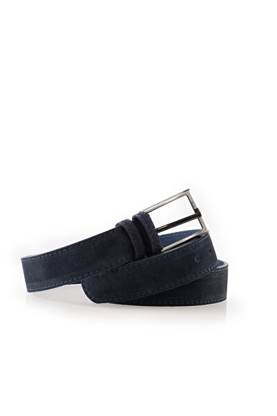 UrbanShoes Genuine Leather Belt - Blue velour