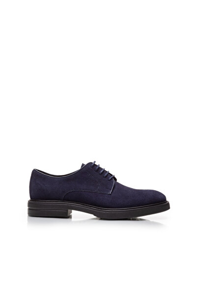 UrbanShoes Pantofi casual bărbați din piele naturală, Leofex - 991 Blue Velur