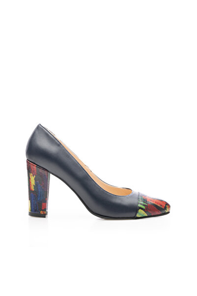 UrbanShoes Elegant women's shoes made of Genuine Leather - 185 Blue Multicolo...