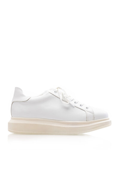 UrbanShoes Sneakers damă din piele naturală, Leofex - 074 Alb Box